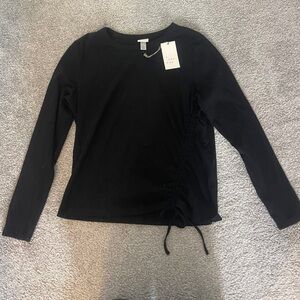 Black Long-sleeve Top